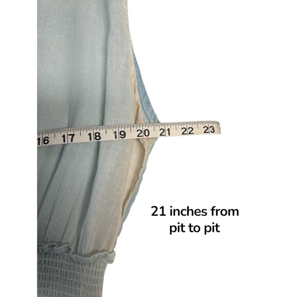 Rails Ashlyn Sunset Gradient Dress XL Linen/Rayon Blend Multicolor Boho Style - Picture 7 of 8